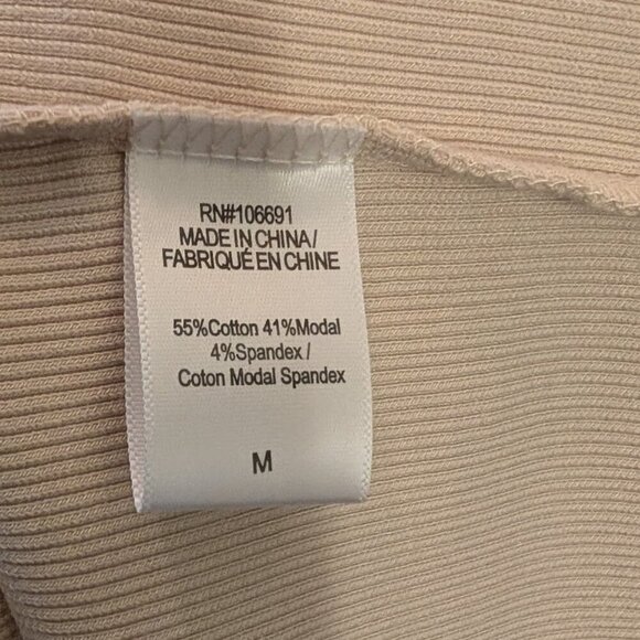 NWT Young Fabulous & Broke | Portia Ribbed Midi Dress In Cream - Picture 8 of 11